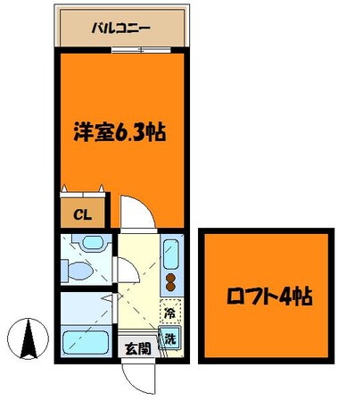 ルークス武蔵小杉の物件間取画像